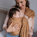 ボバリングスリング【ライ】 抱っこ紐 スリング boba ring sling ブラウン リネン