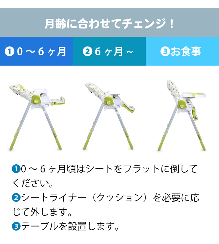 コサット　noodle 0+ (ヌードル0+) お食事ハイチェア (銀行振り込み選択されましたら5％値引きあり）